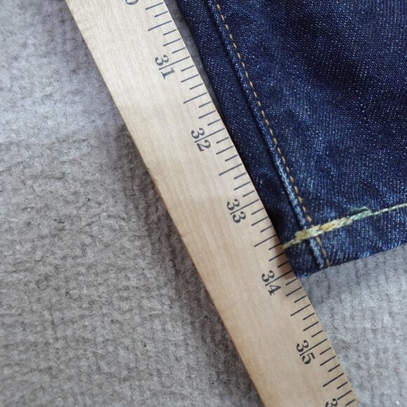 Polo Ralph Lauren Jeans 38 x 33 Blue Zip Fly Straight Vintage 67 - Picture 3 of 9